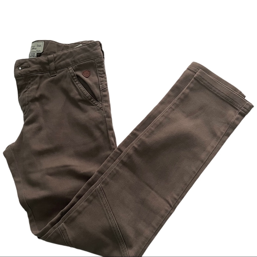 Tan Massimo Dutti Girls Skinny Pants